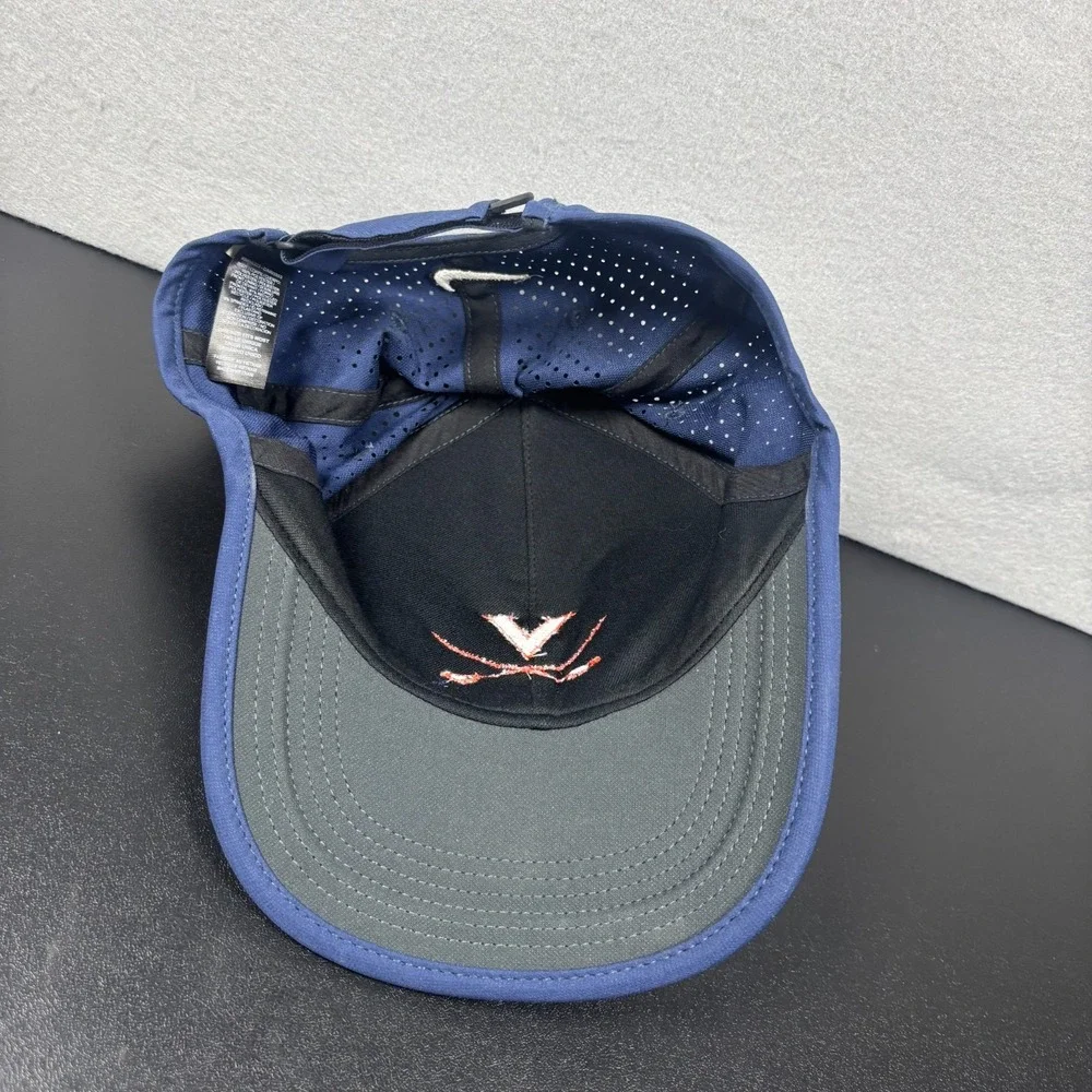 UVA Blue Nike Golf Ultralight Perforated Golf Cap Adjustable Hat 727040-410 Cavs
